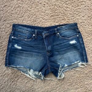 BLANKNYC Little Queen Jean Short Dark Wash Rinse Cut-Off 31 NWOT